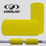 COUGAR Rubber Thick Bar Grips Turns Barbell Hand/Fitness Grip
