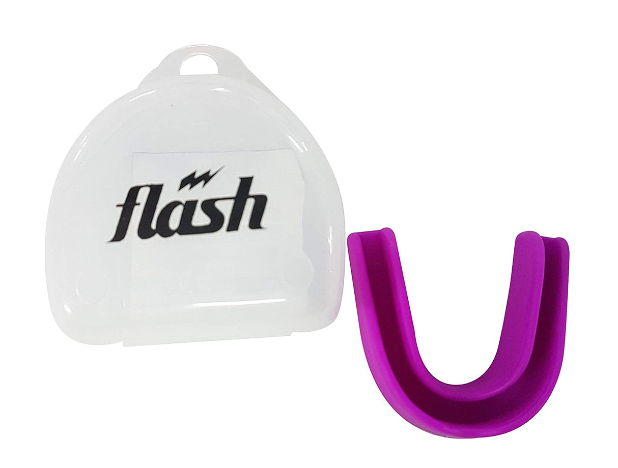 Synco Flavoured Mouth Guard/Gum Shield - for Boxing, MMA, Rugby, Muay Thai, Hockey, Judo, Karate Martial Arts and All Contact Sports| 1 Pc (Purple) (Pack of 2)