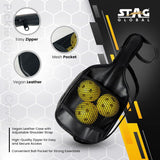 STAG GLOBAL Carbon X Pickleball Bat with 3 Balls and Cover |  12mm Pickleball Paddle