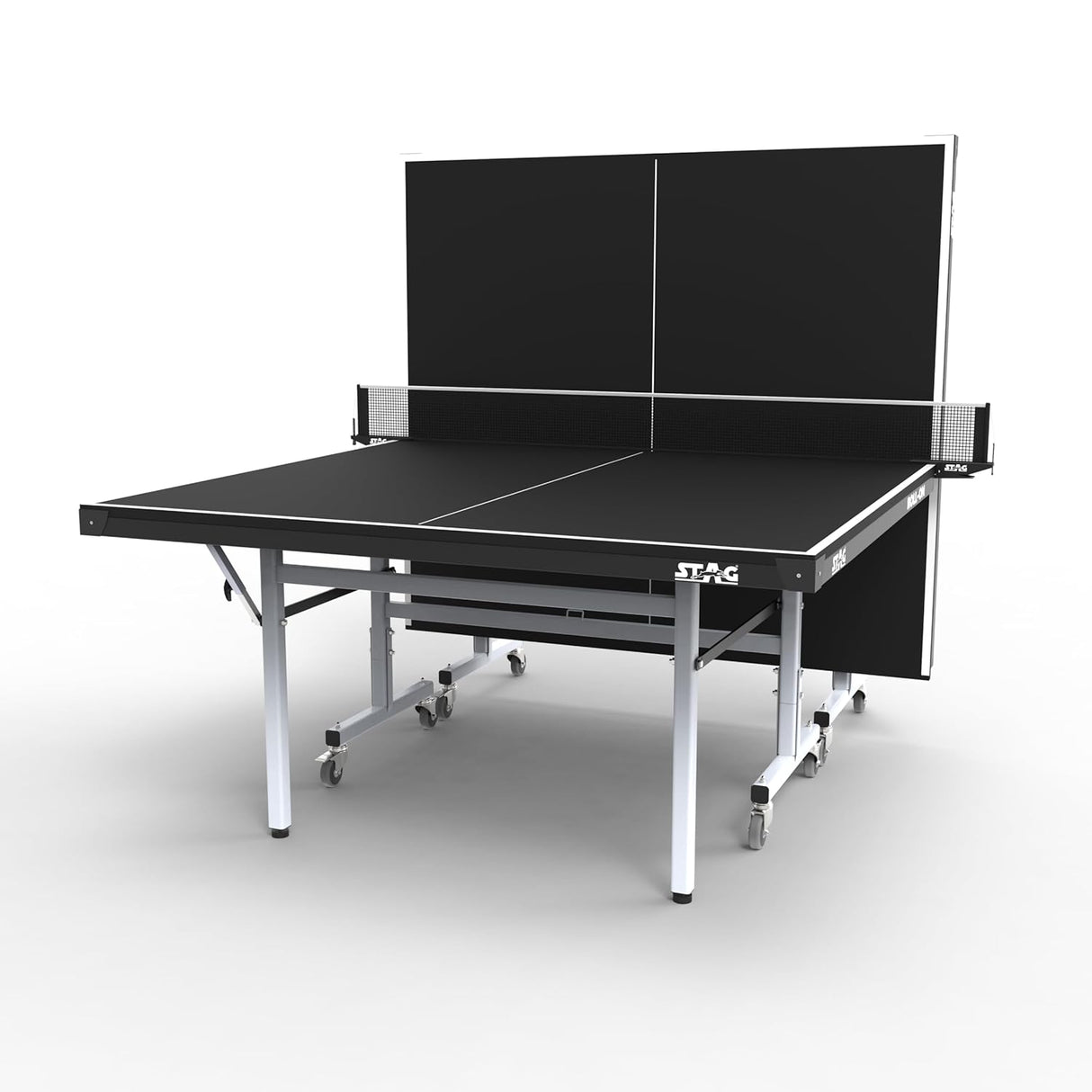 STAG GLOBAL Professional School Line Table Tennis Table | 2 Rackets,6 Balls,Clamp Net, 1 Cover