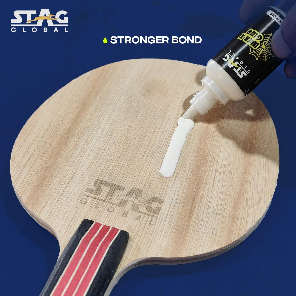 STAG GLOBAL WEBX Water Based Table Tennis Glue |  Easy Application | Water-Based Glue | Made in India