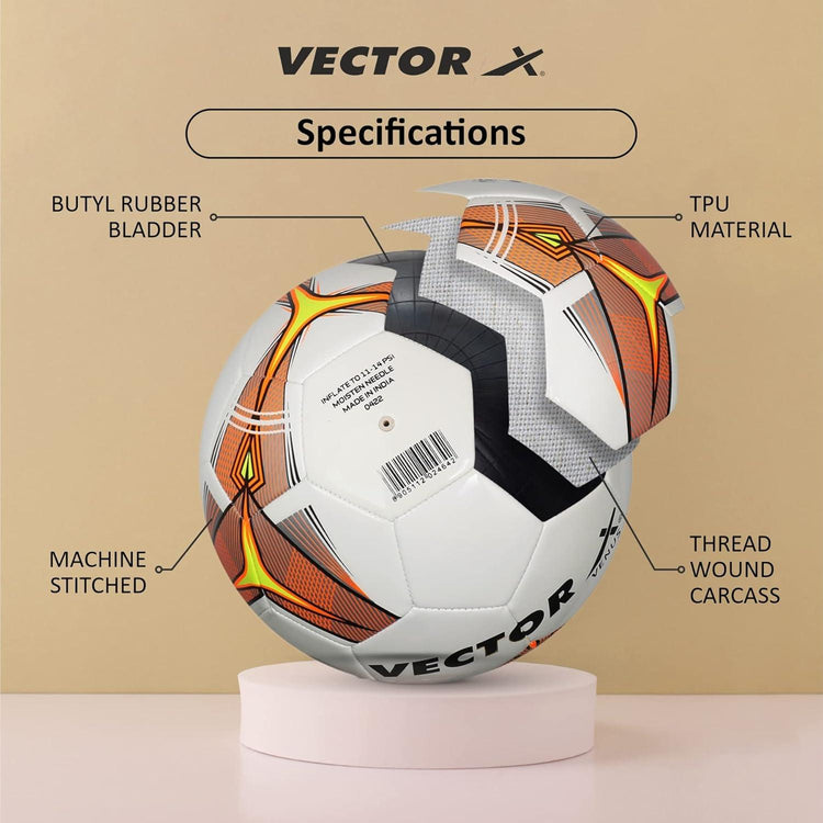 Vector X Venus TPU Machine Stitched Football- Size: 5(Pack of 1)