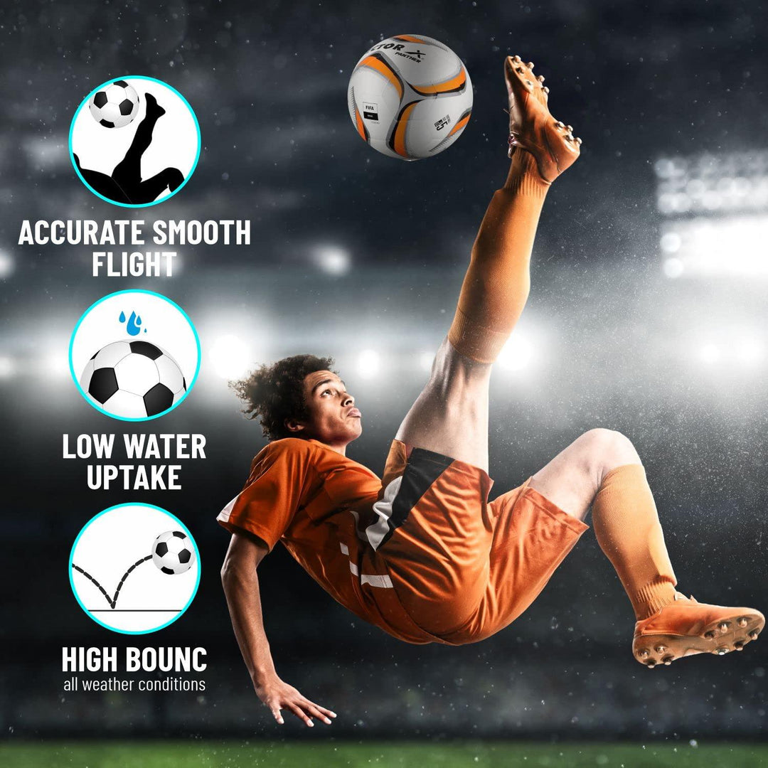 VECTOR X PANTHER Rubberized thermo Fusion FIFA BASIC CERTIFIED Football - Size: 5 (Pack of 1)