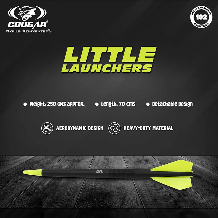 COUGAR Soft Plastic Little Launcher Training Javelin - Ideal for Kids, Adults, and School Competitions, Outdoors 350 G, Lenght- 27 inch