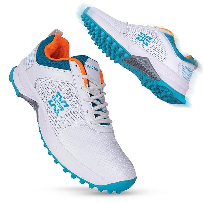 Vector X Flipper 2.0 Cricket Shoes for Men's Rubber Stud, Lightweight,Performance, Comfort, and Durability Shoe for All-Round Performance