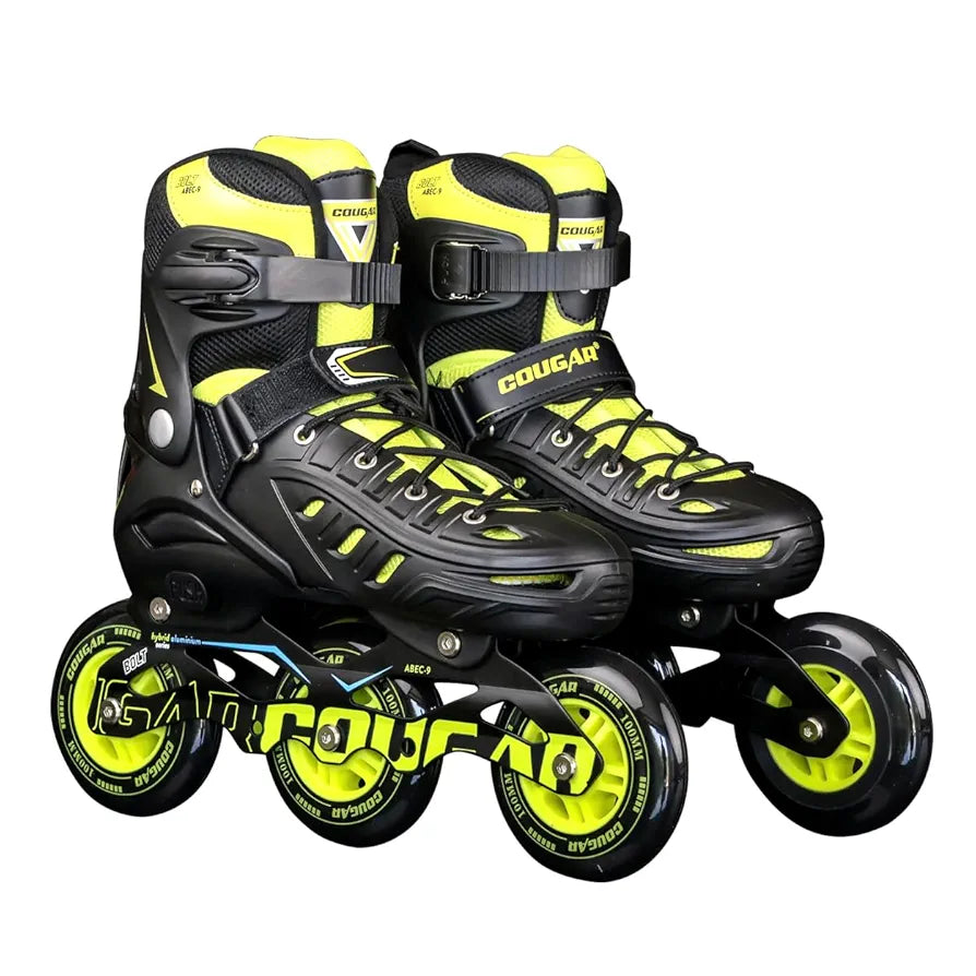 COUGAR Bolt ABEC-9 Inline Skates for Adults | Adjustable Sizes S 