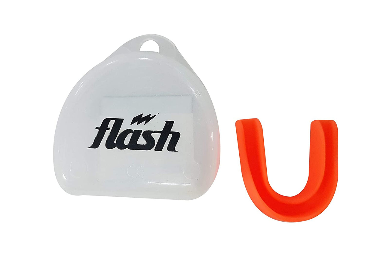 Synco Flavoured Mouth Guard/Gum Shield - for Boxing, MMA, Rugby, Muay Thai, Hockey, Judo, Karate Martial Arts and All Contact Sports| 1 Pc (Orange) (Pack of 2)