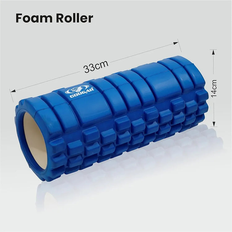 Cougar PVC Foam Roller for Exercise, Fitness, Back Pain, Deep Tissue Massage, and Physiotherapy