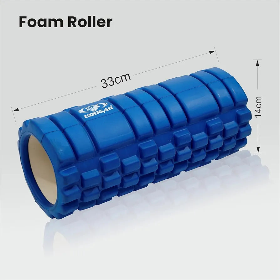 Cougar PVC Foam Roller for Exercise, Fitness, Back Pain, Deep Tissue Massage, and Physiotherapy