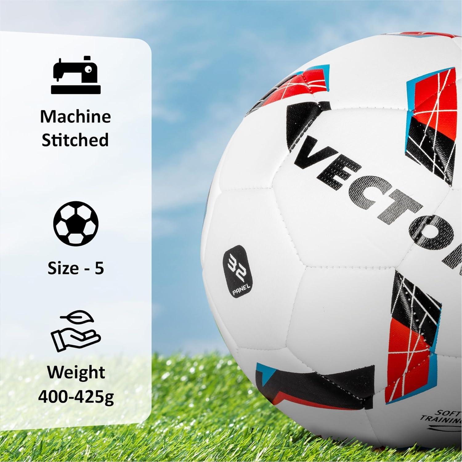 VECTOR X Orion TPU Machine Stitched | Match | Training | Practice| Professional Football - Size: 5 (Pack of 1)