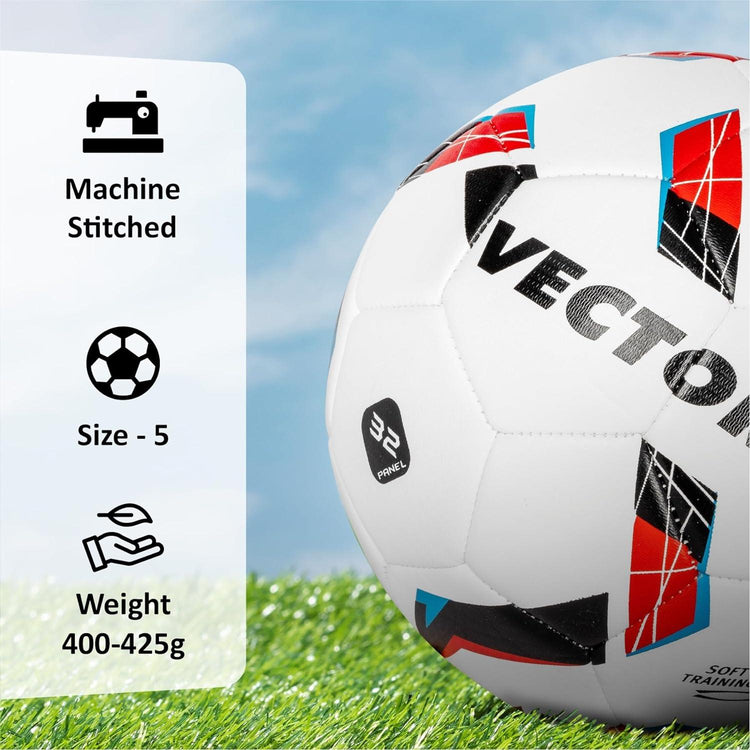 VECTOR X Orion TPU Machine Stitched | Match | Training | Practice| Professional Football - Size: 5 (Pack of 1)