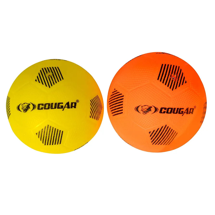 COUGAR Fun Ball for Indoor Play | Lightweight PVC Football with Thick Material and Long Air Retention | No Bladder Training Ball for Kids Size 1 and Recreational Use