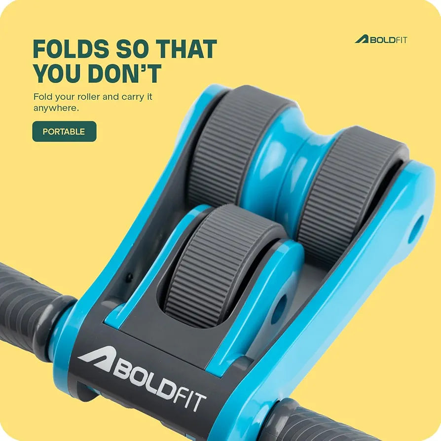 Boldfit Abs Roller for Men & Women Stomach Home Workout, Gym