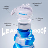 Vector X Flexible Portable Water Bottle with Flip Top Lid for Travel, Hiking, Camping 500 ml Bottle (Pack of 1,Silicone)