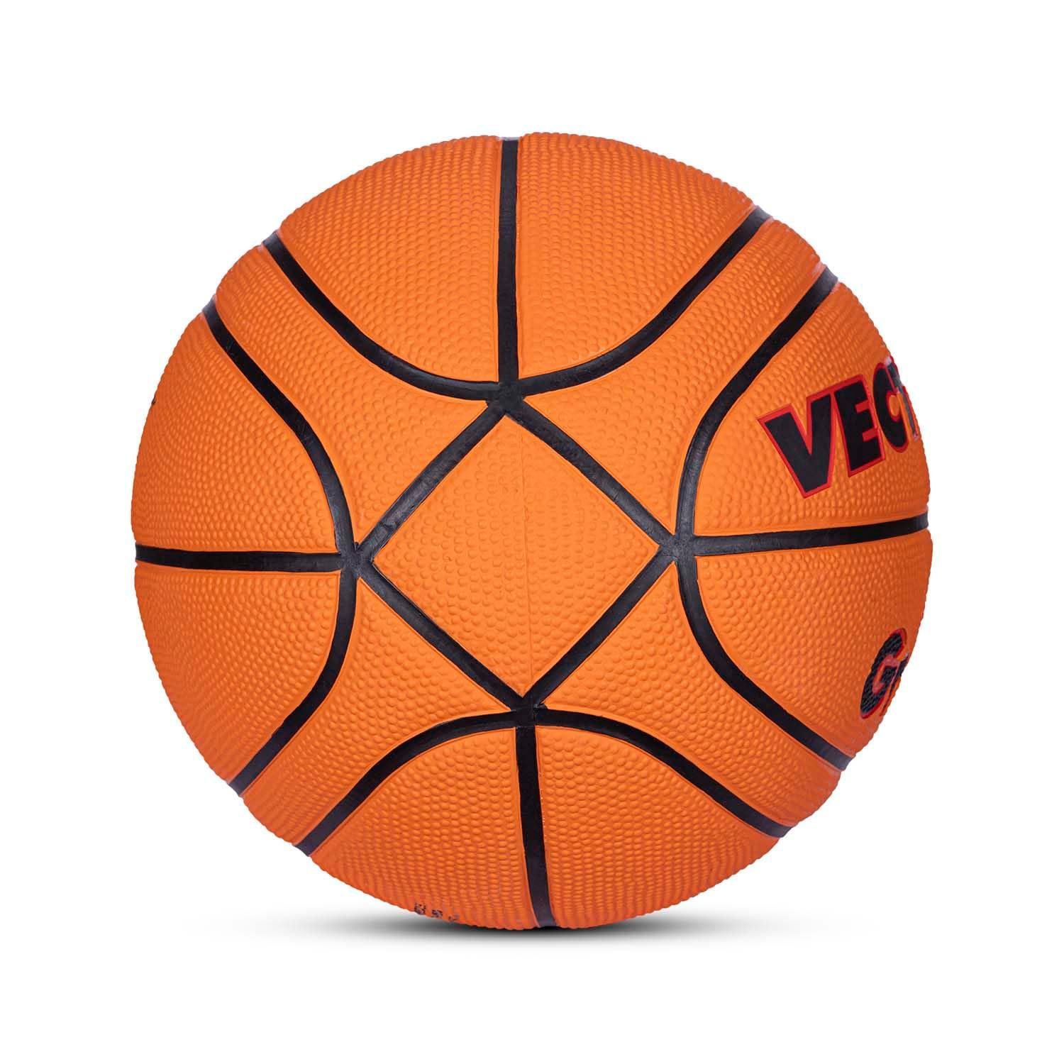 Vector X GRIP X Cellular 14 Panels Basketball with Free Air Needle (Color : Orange)