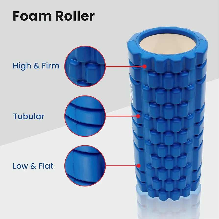 Cougar PVC Foam Roller for Exercise, Fitness, Back Pain, Deep Tissue Massage, and Physiotherapy