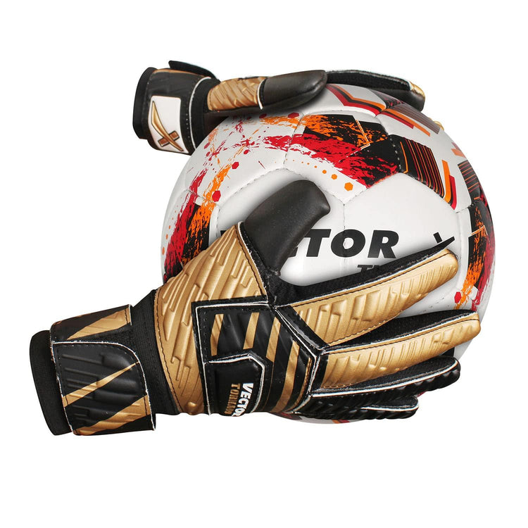 VECTOR X Torando Goalkeeping Gloves (Black, Gold)