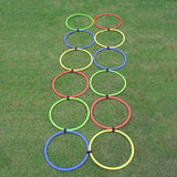 COUGAR Speed Ring Ladder |Training Fitness Agility Workout Excercise for Soccer Football Tennis Baseball Drills Athletic Ladder 