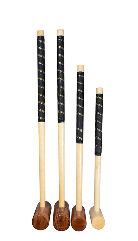Synco Croquet Sport Family Croquet Set 4 Player, Family Set with Croquet Balls and Accessories (38 Inch)