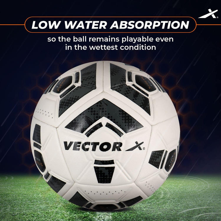 VECTOR X Synergy Thermo Fusion Embossed PU Football - Size: 5 (Pack of 1)
