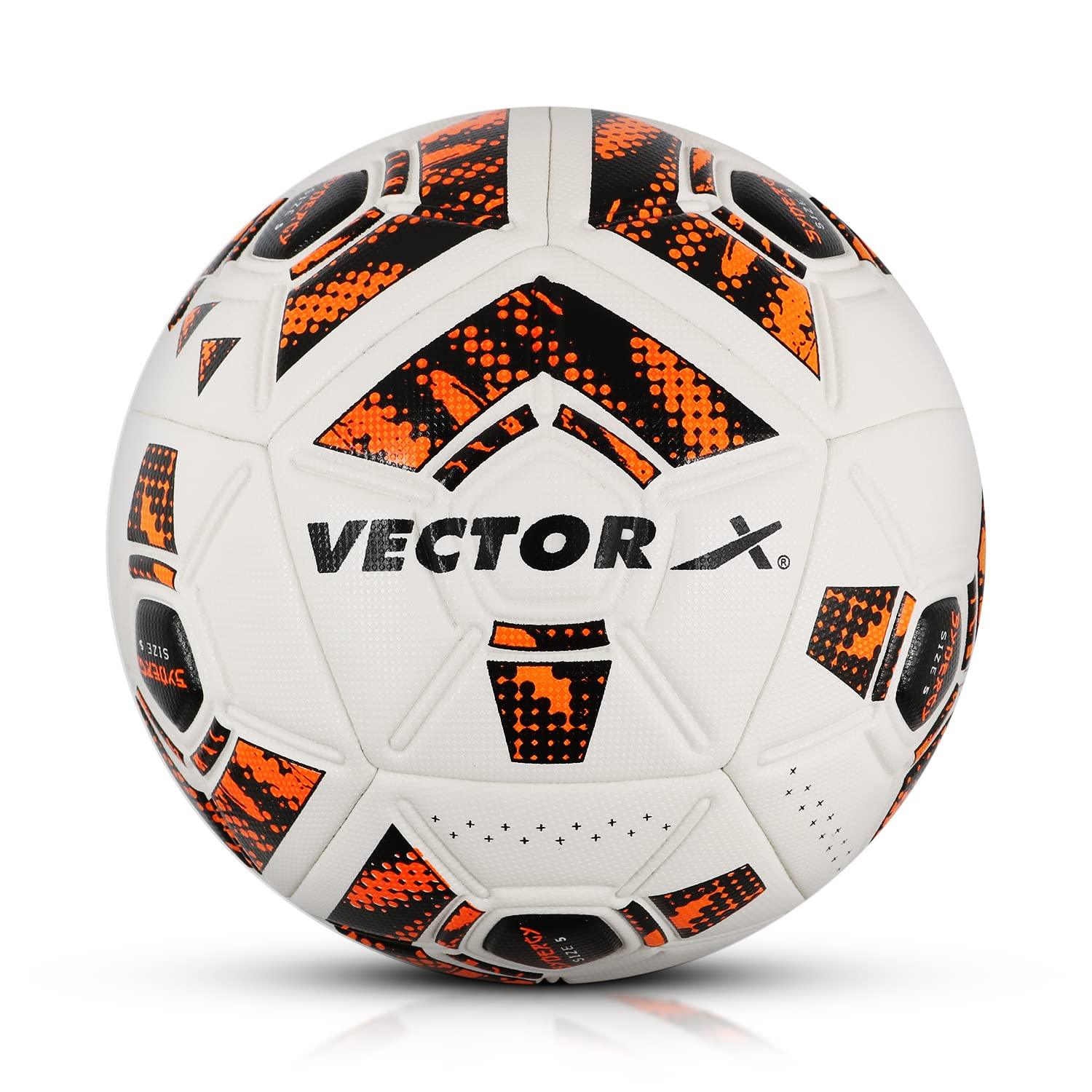 VECTOR X Synergy Thermo Fusion Embossed PU Football - Size: 5 (Pack of 1)