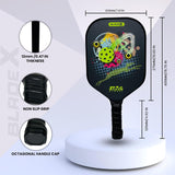 STAG GLOBAL Blade X Fiber Glass Pickleball Bat 12 mm– Lightweight,  Non-Slip Grip & Protective Case