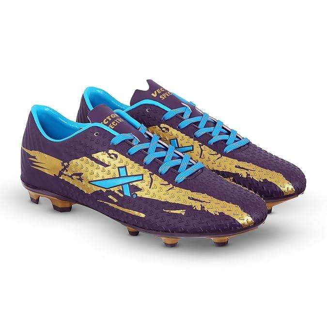 Vector X Spectre 2.0 Football Shoe/Studs, Double Colored TPU Sole, Padded Footbed, Premoulded Heel Shoe for Men
