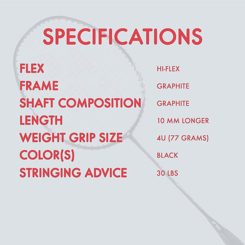 YONEX Badminton Racquet Astrox Lite 21i Graphite Black | KIBI Sports - KIBI SPORTS