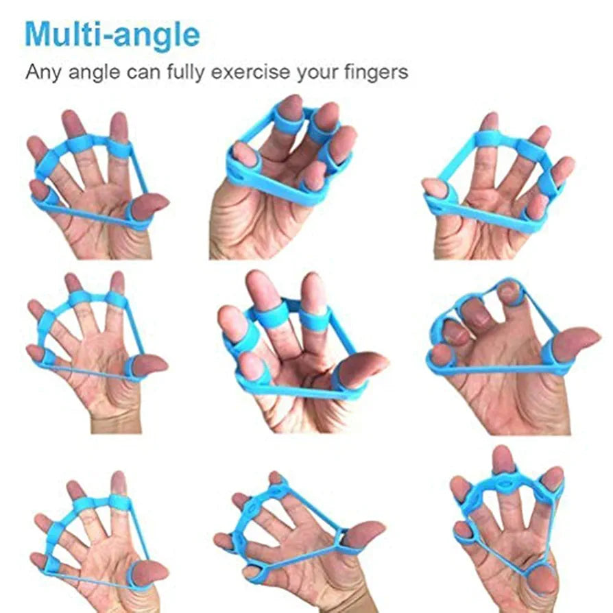 Cougar Finger Resistance Bands Finger Grip Exerciser Strengtheners Trainer Hand Resistance Bands for Forearm Exercise/Guitar Finger Pack of 3 Pieces