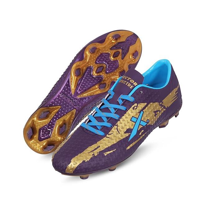 Vector X Spectre 2.0 Football Shoe/Studs, Double Colored TPU Sole, Padded Footbed, Premoulded Heel Shoe for Men