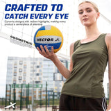 Vector X Legacy 18 Panel Laminated Rubberized Pasted Material Durable & Waterproof Indoor Outdoor, Beach, Pool, Sand Home Play Practice Match Volleyball.