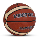 Vector X Supreme Basketball Fedration of India Official Match Ball | 14 Pannels | Rubberised Bladder | Professional Basketball