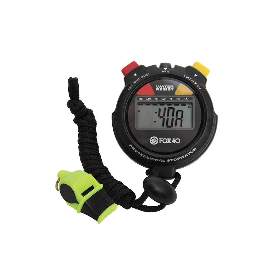 FOX 40 Plastic Whistle + Stopwatch  