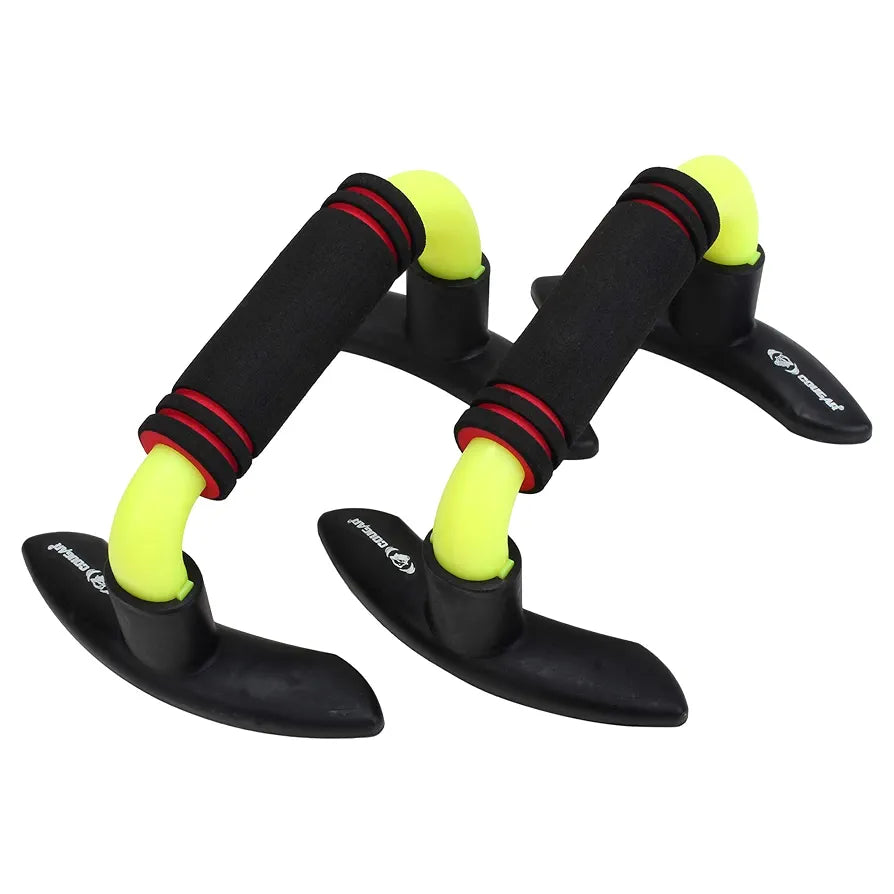 Cougar Ultimate Heavy Duty Plastic Constructed Anti Skid Neoprene Padded Handle Push-up Bar for Men/Women