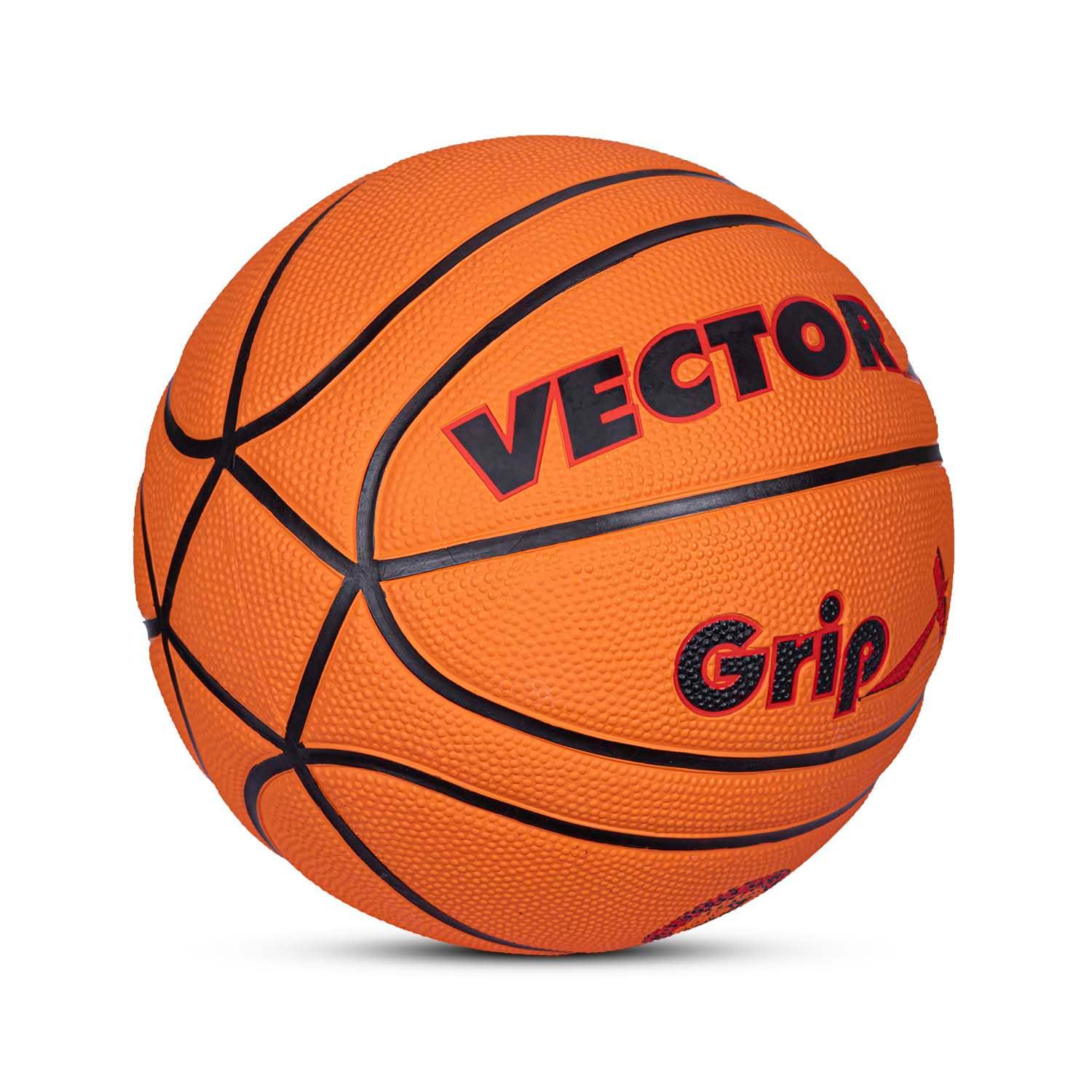 Vector X GRIP X Cellular 14 Panels Basketball with Free Air Needle (Color : Orange)