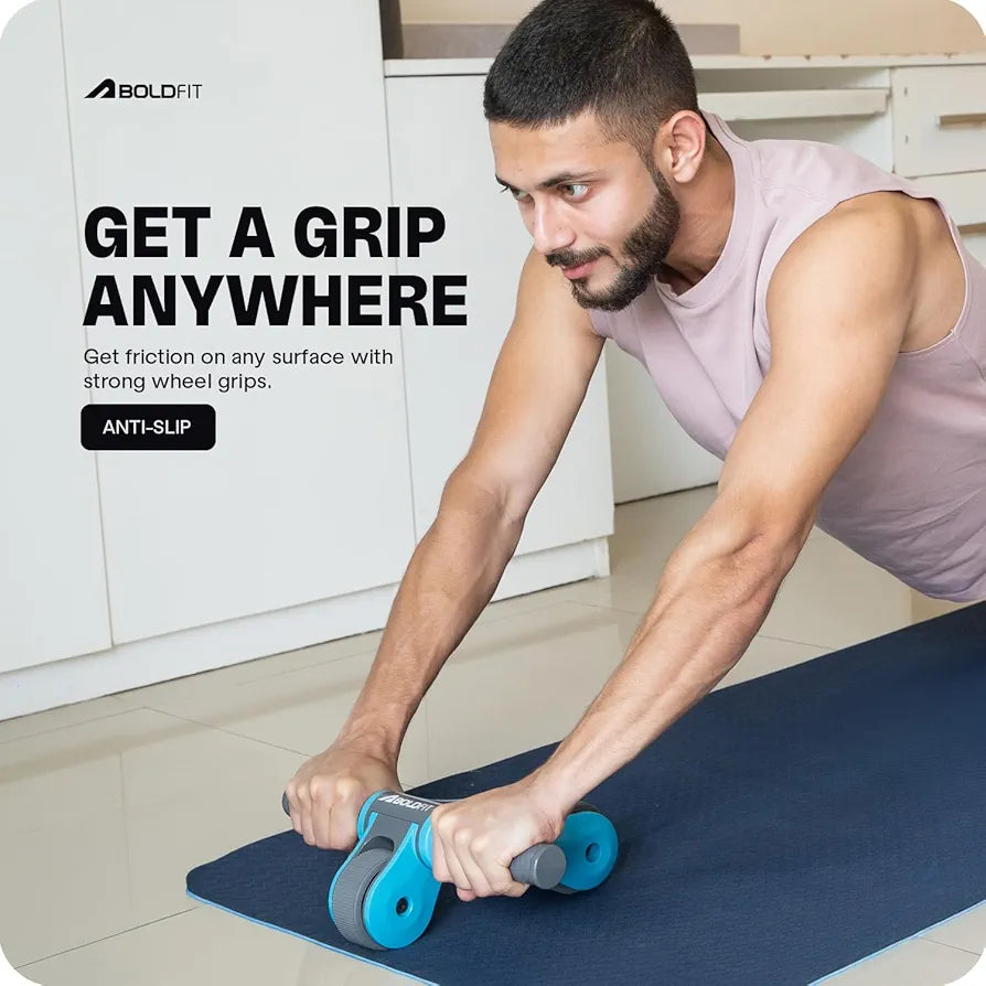 Boldfit Abs Roller for Men & Women Stomach Home Workout, Gym