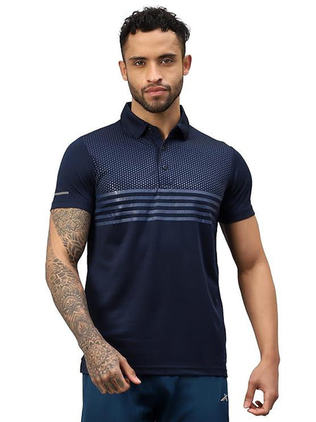 VECTOR X OMT-258 Men's Water Printed Polo T-Shirt