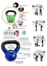 KAKSS Vinyl Coated Kettlebell (Proudly Made In India)