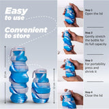 Vector X Flexible Portable Water Bottle with Flip Top Lid for Travel, Hiking, Camping 500 ml Bottle (Pack of 1,Silicone)