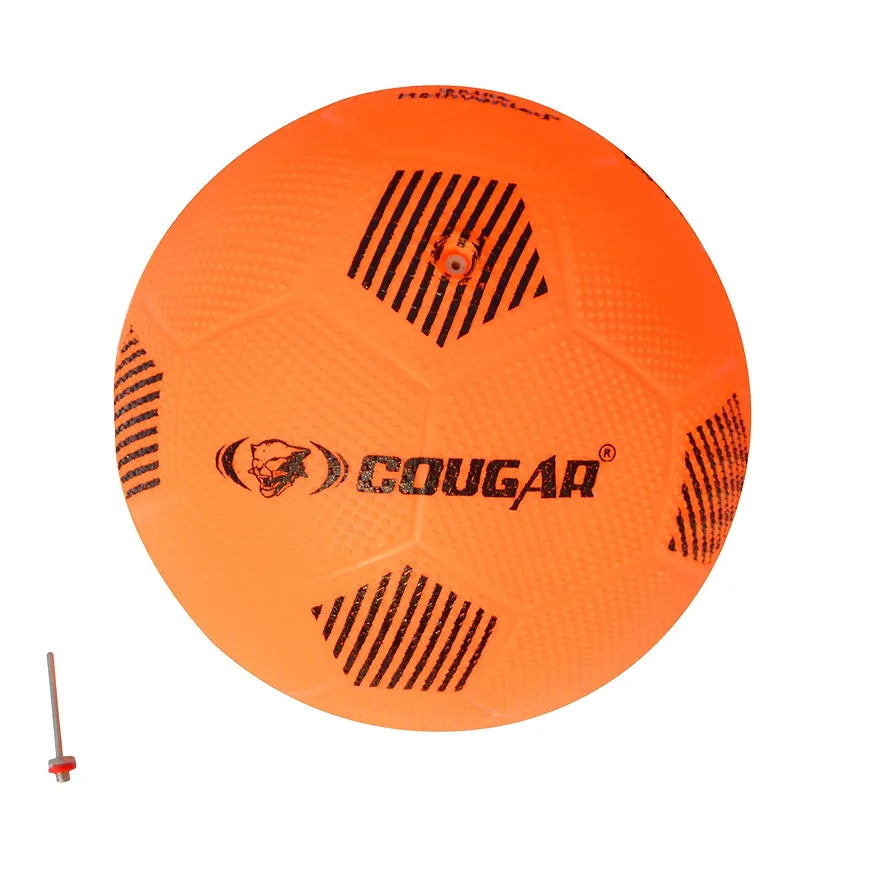 COUGAR Fun Ball for Indoor Play | Lightweight PVC Football with Thick Material and Long Air Retention | No Bladder Training Ball for Kids Size 1 and Recreational Use