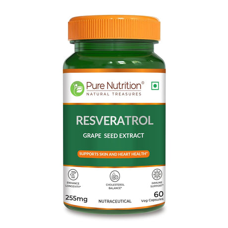 Resveratrol with Grape Seed Extract | Antioxidant Support  255mg