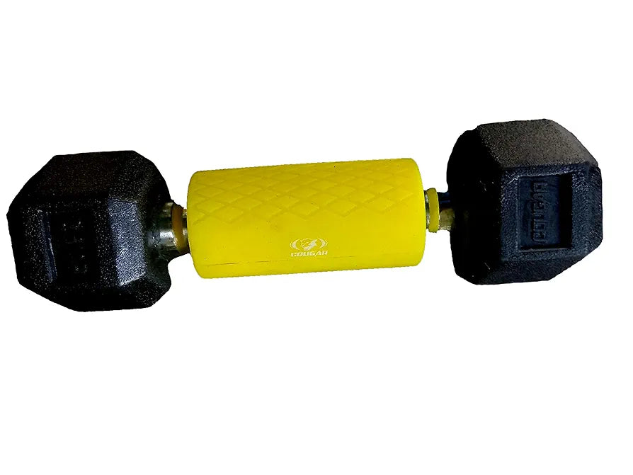 COUGAR Rubber Thick Bar Grips Turns Barbell Hand/Fitness Grip