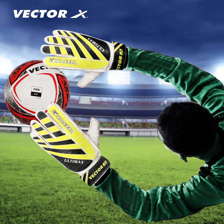 VECTOR X Ultimax Goalkeeping Gloves (Multicolor)
