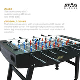 Stag Global Foosball Table| Premium Table Soccer for Kids, Adults with Cup Holders| Ideal for Home & Club| KIBI SPORTS
