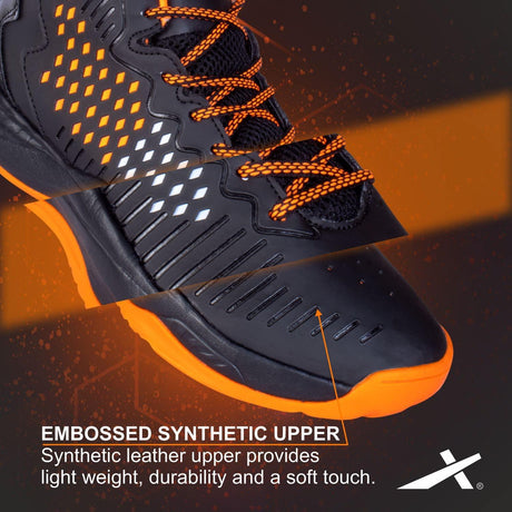 VECTOR X Cosmic Basketball Shoes For Men (Blk-Orng)