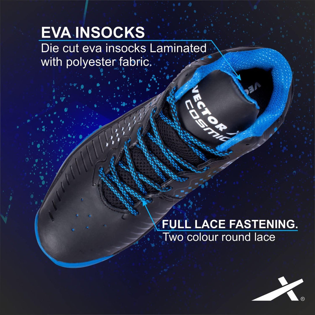 VECTOR X Cosmic Basketball Shoes For Men (Blk-Orng)