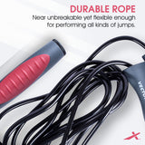 Vector X IR-97132 Skipping Jump Rope for Speed Skipping. Lightweight Jump Rope for Women, Men, and Kids(Pink-Grey)