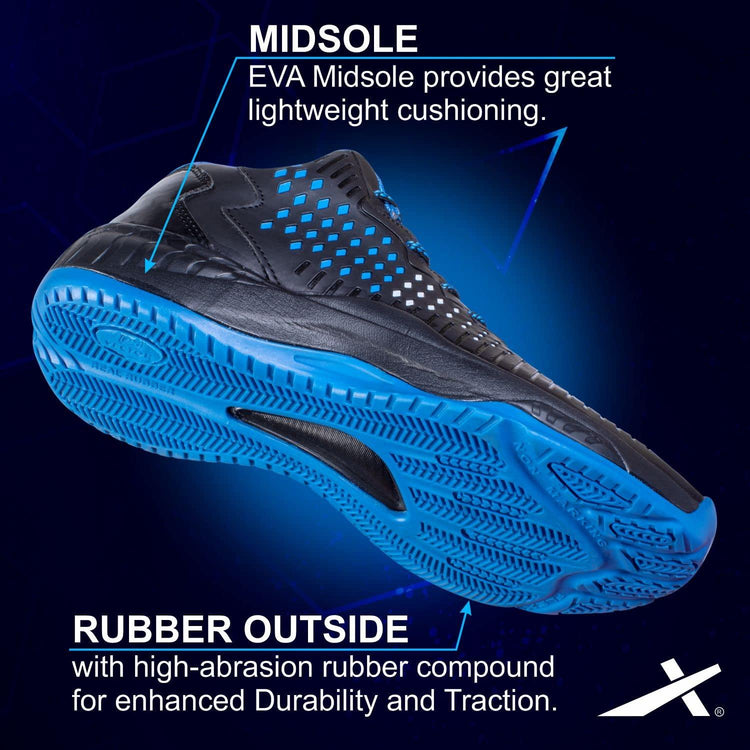 VECTOR X Cosmic Basketball Shoes For Men (Blk-Orng)