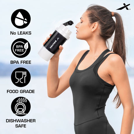 Vector X Thunder Steel Shaker Bottle For Protein Shake With Material Grade 0.5 Non Toxic 500 ml Shaker