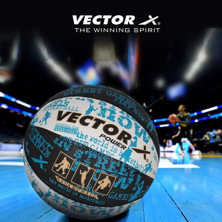VECTOR X POWER Basketball With Pump and Free Air Needle - Size-7